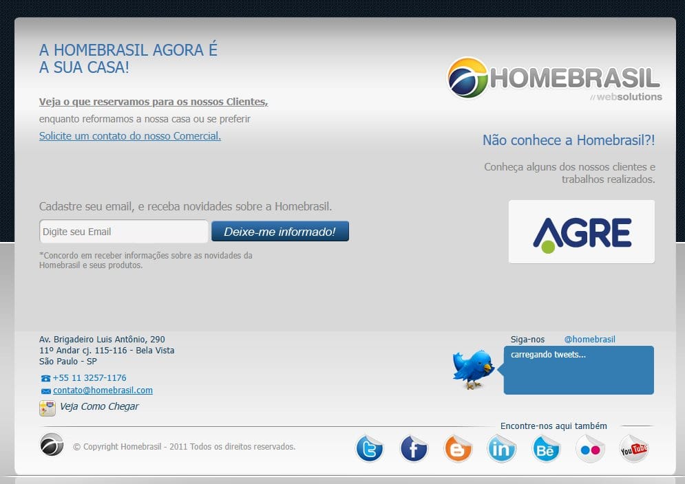 Logo HomeBrasil revitalizado nos 10 anos